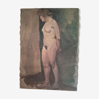 Peinture sur toile femme nu