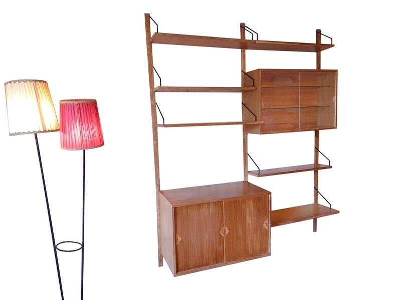 Royal System modular bookcase Poul Cadovius, Denmark 1960