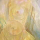 Nude signed Matossy, oil on canvas