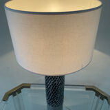 Lamp by Willy Luyckx in polished and textured aluminum 60s 70s