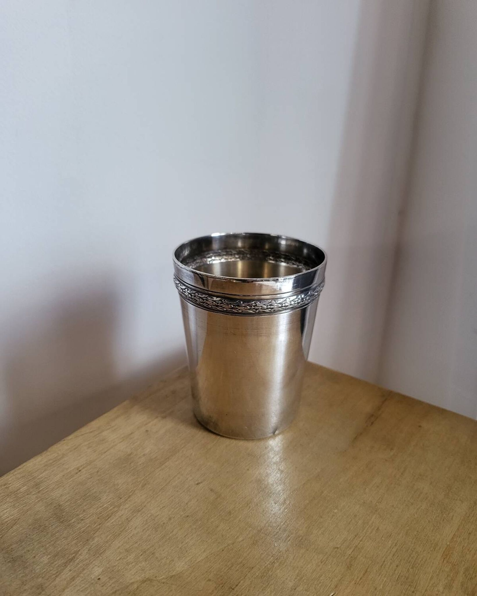 Silver-plated metal timbale by RAVINET d'ENFERT