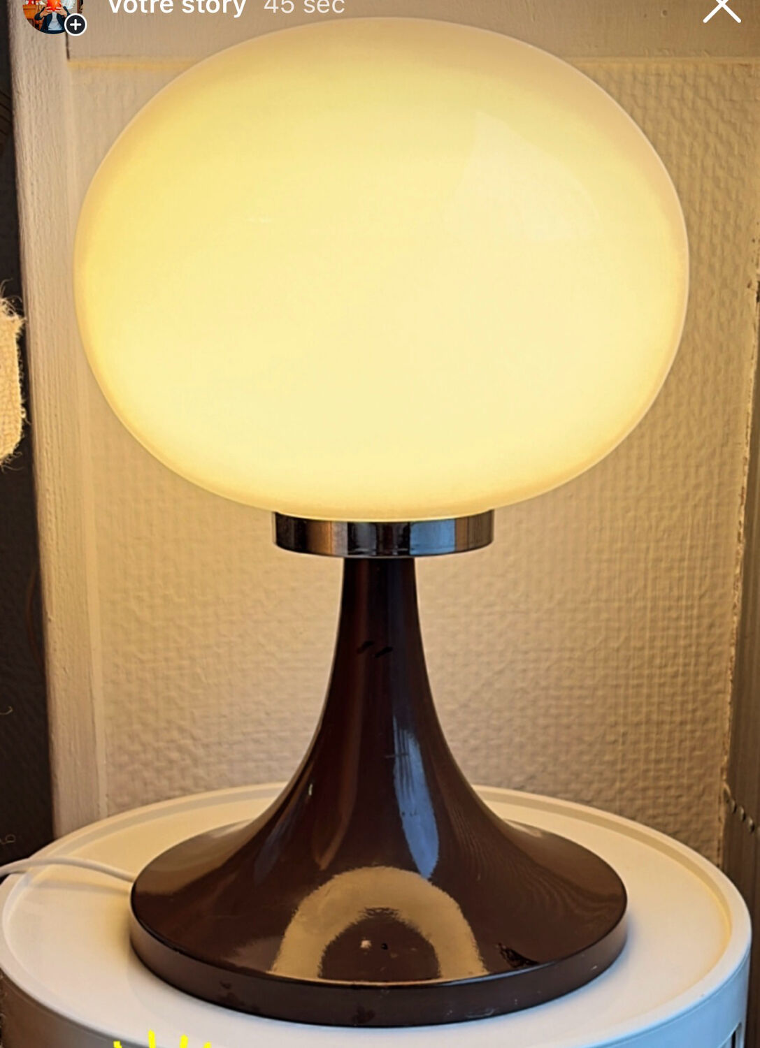 Delmas Diderot table lamp with tulip base