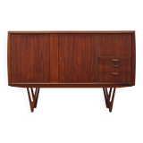 Buffet haut en teck, design danois, années 1960, designer : Kurt Østervig