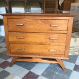 Vintage light wood dresser