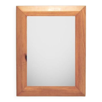 Miroir rectangulaire vintage en pin