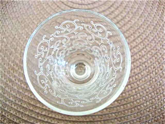 6 engraved glasses