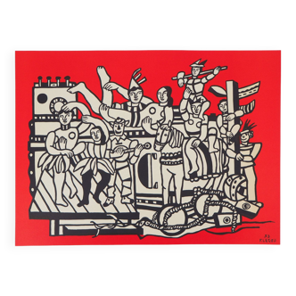 Fernand LÉGER : La grande parade du cirque, Lithographie signée