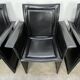 8 style Korium leather chairs in the style of Matteo Grassi