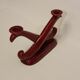 Ceramic candle holder Saint Clément red burgundy
