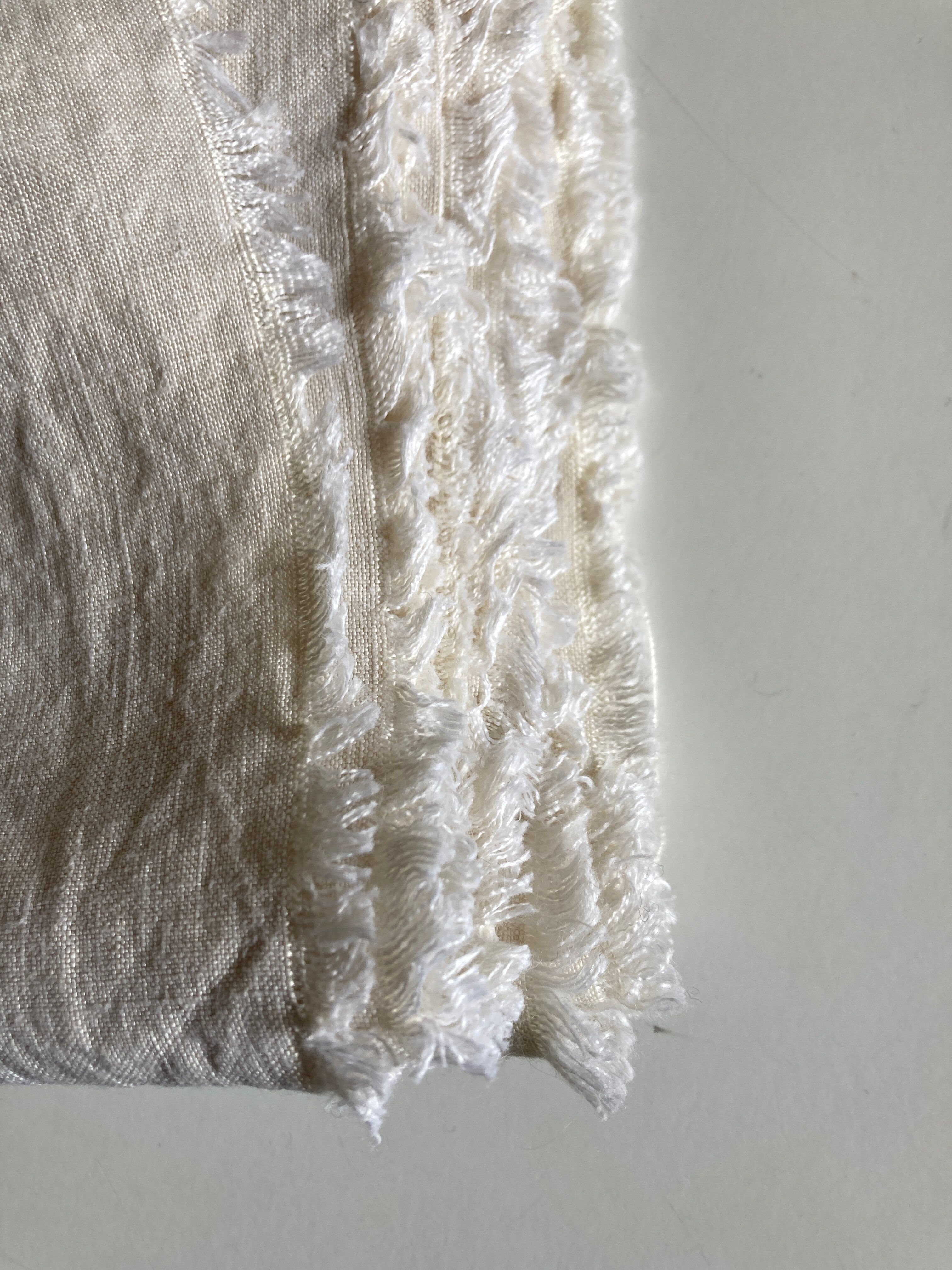 Farm tablecloth in raw linen canvas 19th L210cm