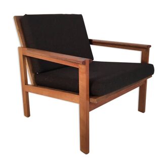 Fauteuil en teck de « Capella » par Illum Wikkelso (Danemark), 1960