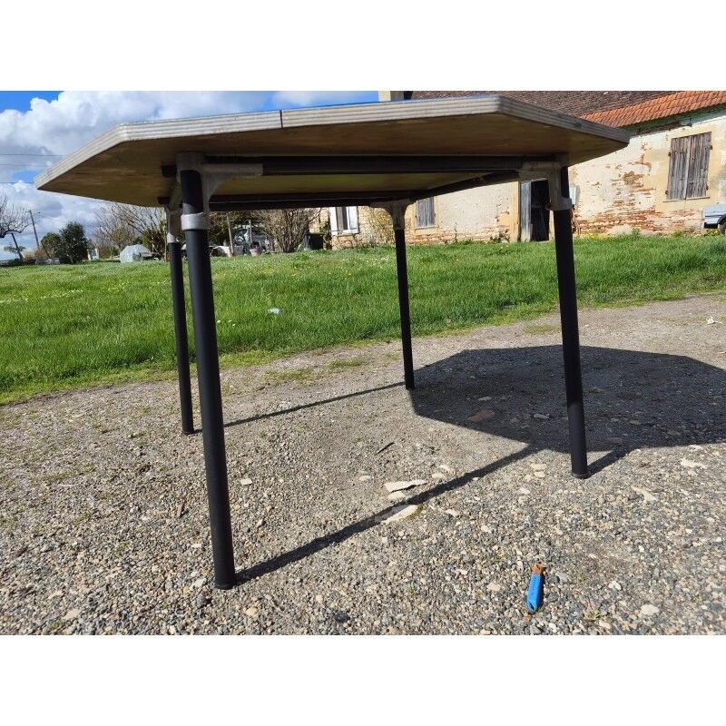 Vintage octagonal communal table