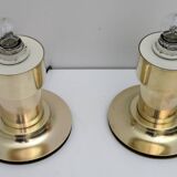 Pair of Mid-Century Modern Italian Brass Table Lamps, 1960s