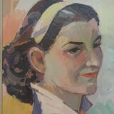 Portrait de femme au bandeau