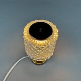 1970s Glass Table Lamp by Kamenicky Senov, Czechoslovakia