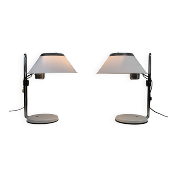 Paire de lampes de table "Mars", modèle 5937 – Per Sundstedt pour Ateljé Lyktan, Suède, vers les années 1970-1980.