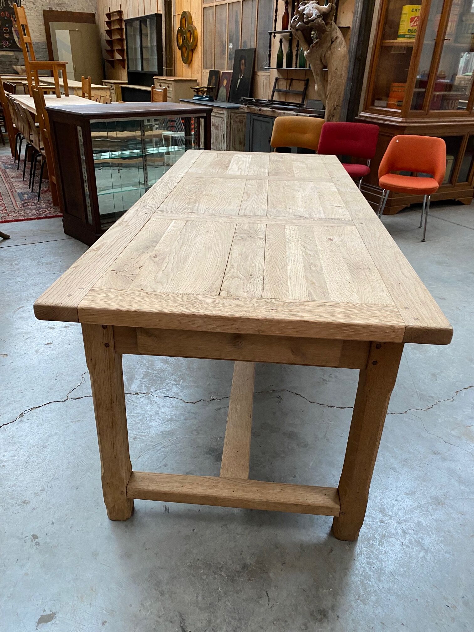 Oak farmhouse table