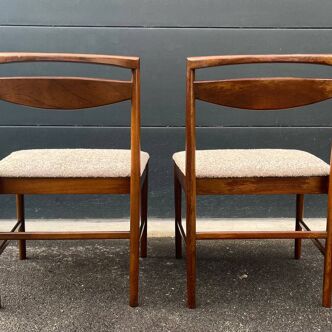 Mid-Century Model 9513 Teak Dining Chairs by Tom Robertson for McIntosh, 1970s, Set of 2