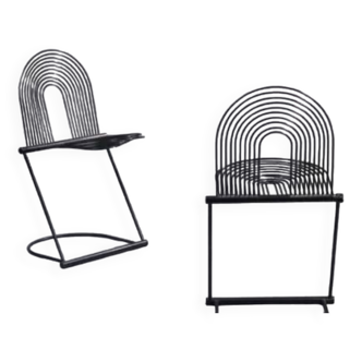 Pair of "swing" chairs by Jutta and Herbert Ohl for Rosenthal