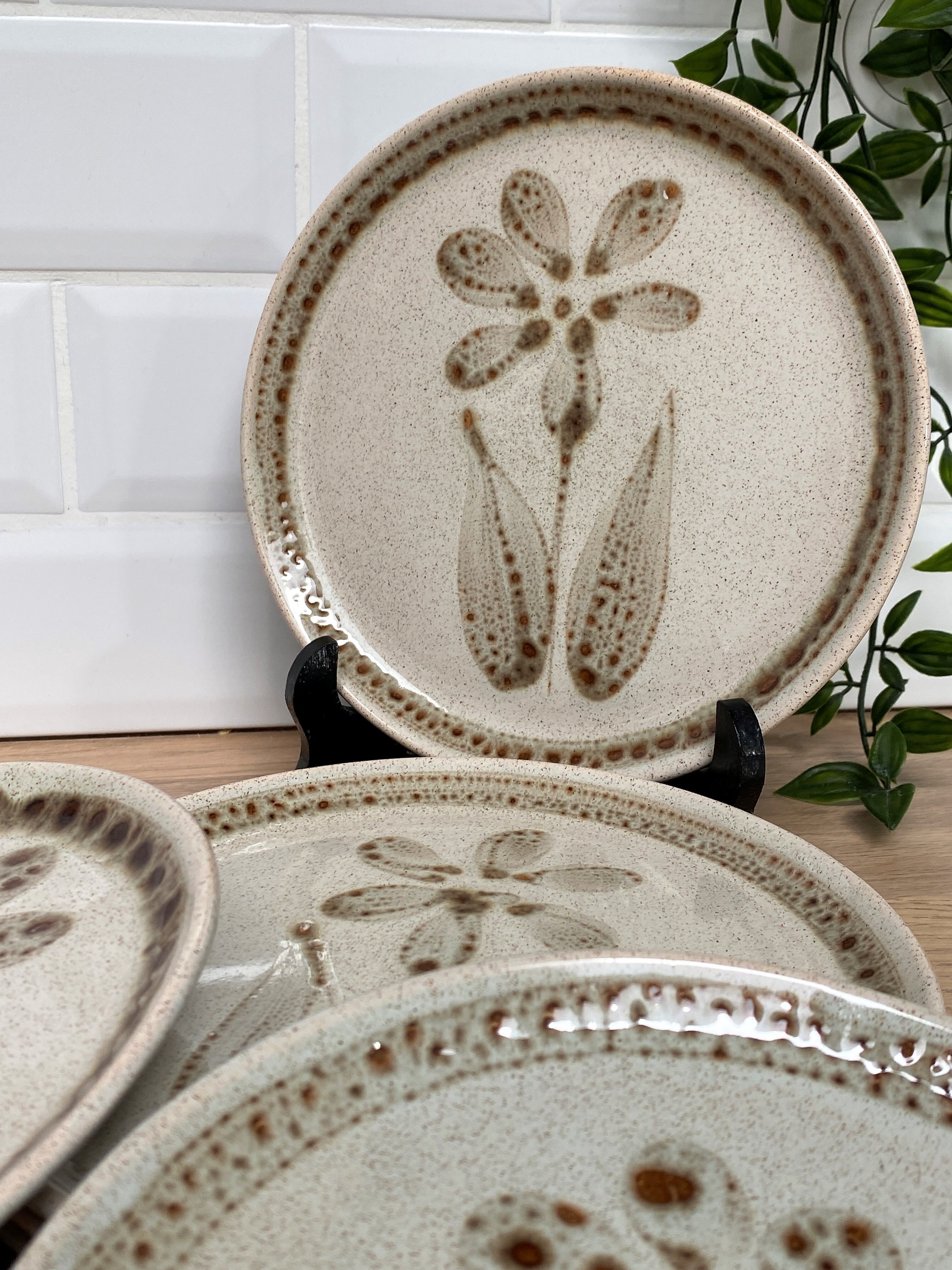6 dessert plates Sarreguemines Morzine