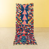 Boujad vintage, tapis berbère, 105 x 255