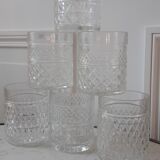 Whisky decanter and its 6 glasses 70s