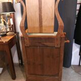 1900 period dressing table pitchpin with marble and mirror