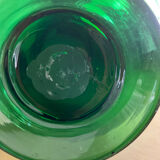 Large green glass pitcher
