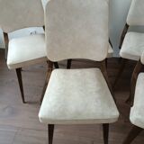 Série de 6 chaises design 1960