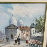 Painting on canvas signed Burnett