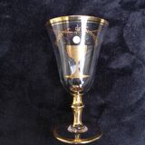 2 verres "souvenir de communion" en verre cristallin