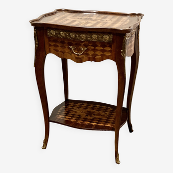 Table d'appoint style Louis XV en bois de rose