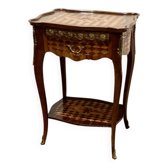 Table d'appoint style Louis XV en bois de rose