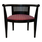 Fauteuil laqué noir