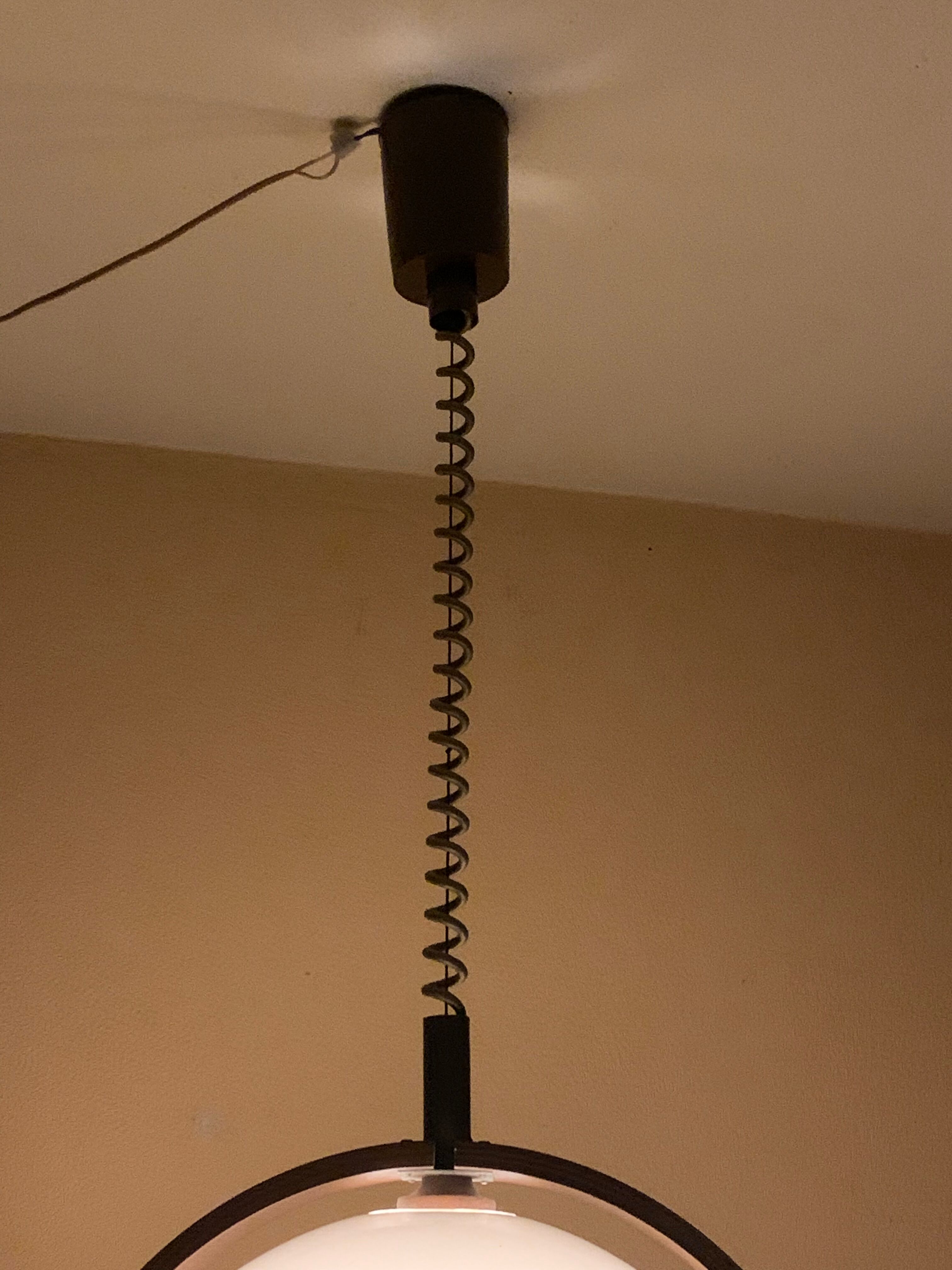 Temde Leuchten pendant lamp lucid and vintage teak