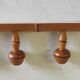 Solid wood coat rack turned in a bamboo style - mid 20th century.