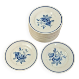 Set of Gien Ajaccio dessert plates