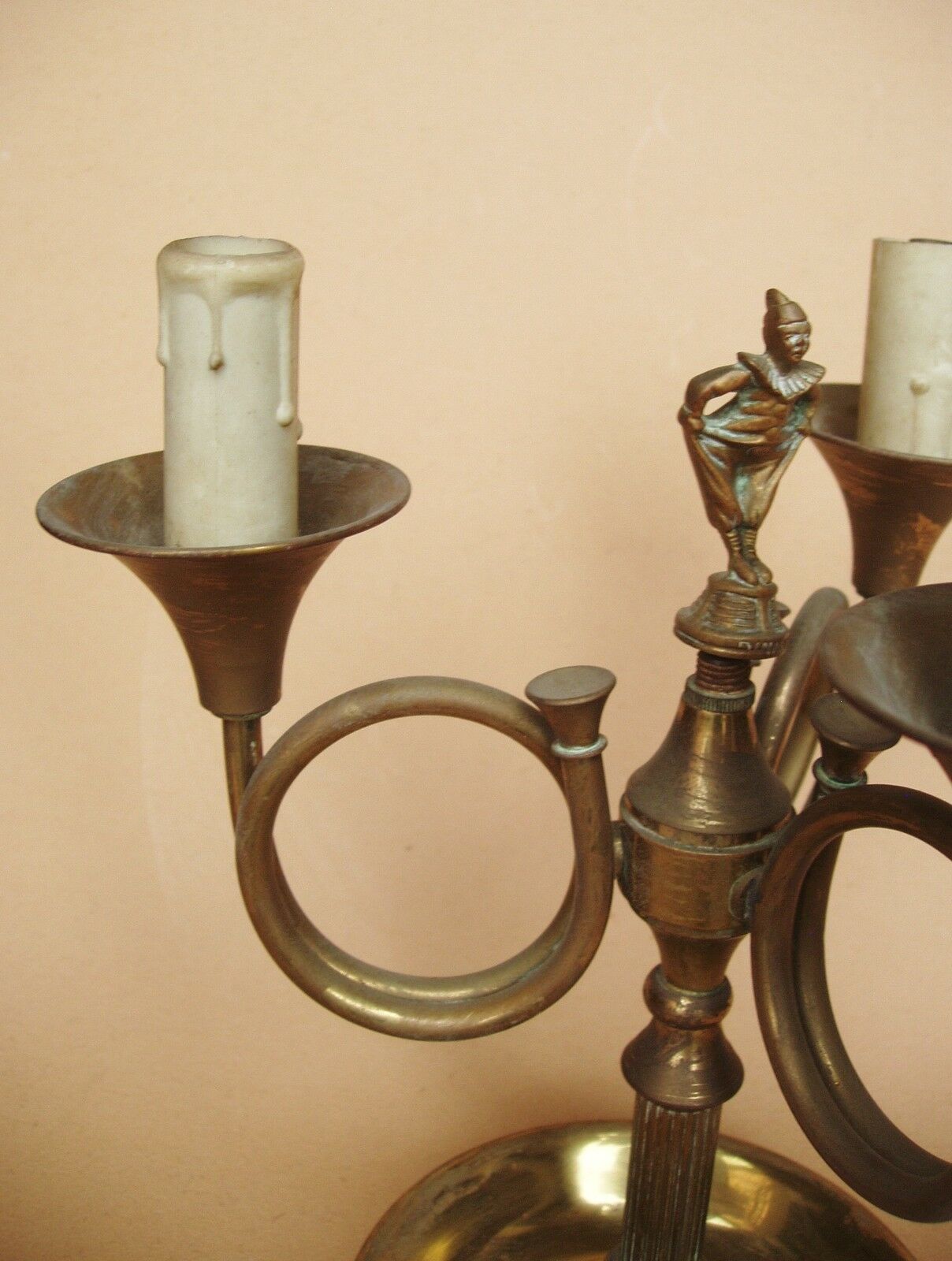 American table lamp 3 brass lights, 1950