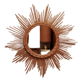 Rattan sun mirror from the 70s