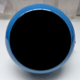 Old blue enamelled kettle