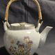 Service à thé vintage en grès six tasses et théière