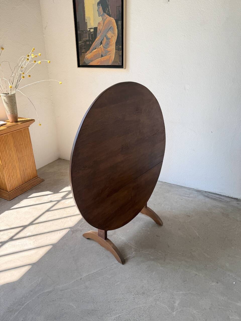 1950s oak winegrower's table