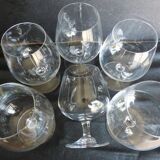 6 Large Cognac Glasses