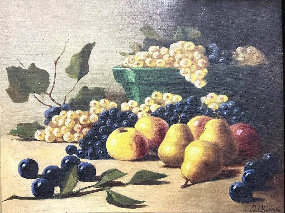 Oil painting still life with fruits (B)