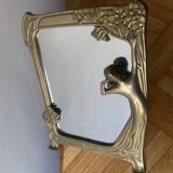 Small brass mirror - Art Deco style