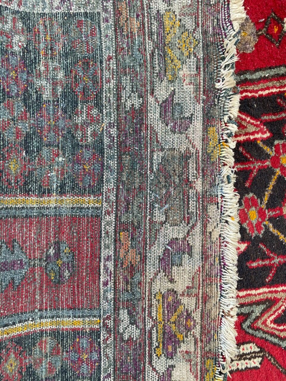 Ancient Persian Mazlaghan carpet 135x208 cm