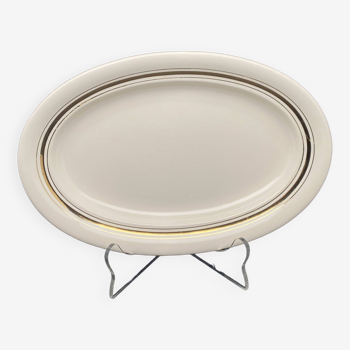 Oval round dish with gold edging Villeroy & Boch