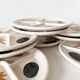 Assiette tournesol poterie du Marais 1960