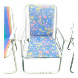 Flowery garden armchair