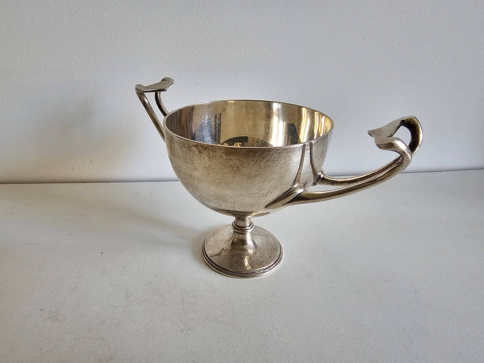 George V Style Solid Silver Cup / Bowl / Cream Pot Sugar Bowl, John & D